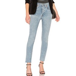 RE/DONE Originals' High Rise Ankle Crop Stretch